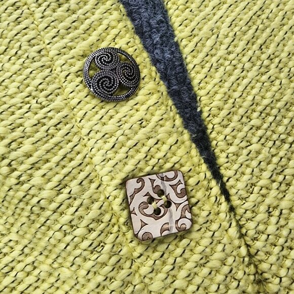 Soft Surroundings Yellow Cowl Neck Textured Breakwater Tunic Sweater PS - Picture 2 of 14